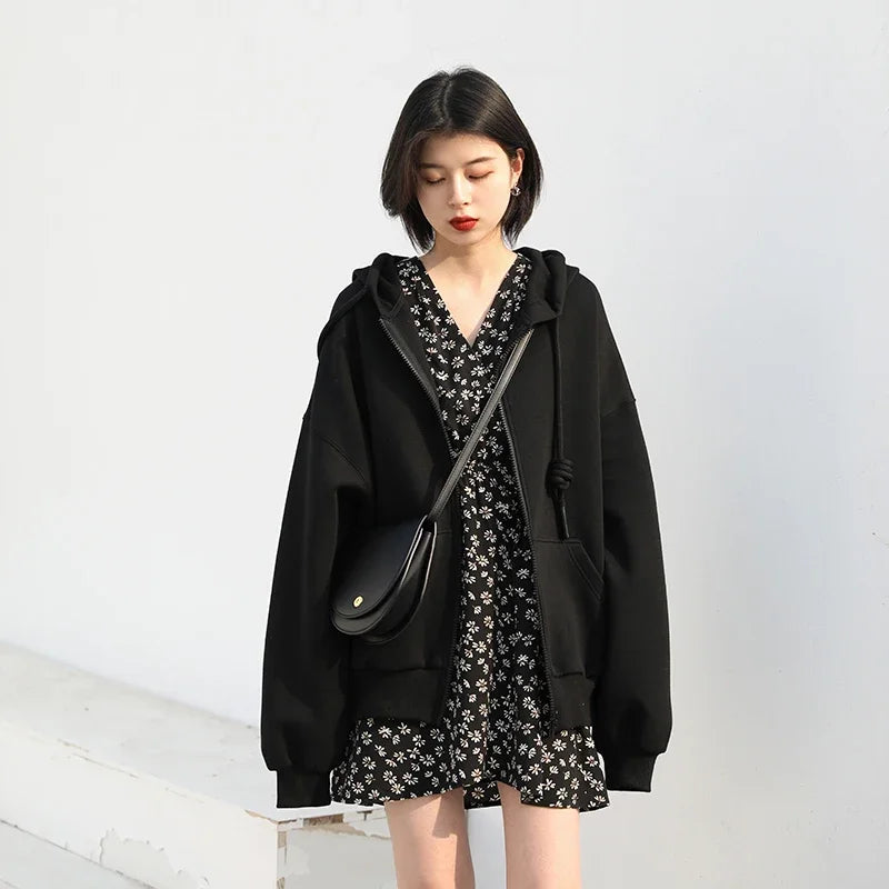 CHIC VEN Women's Hoodies Sweatshirts Casual Loose Sports Women Jackets Streetwear Female Coat Fashion Tops Spring Autumn 2022