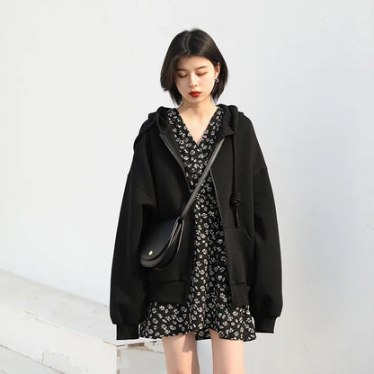 CHIC VEN Women's Hoodies Sweatshirts Casual Loose Sports Women Jackets Streetwear Female Coat Fashion Tops Spring Autumn 2022