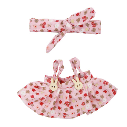 labubu 17cmぬいぐるみ用ドールベッド家具 衣装アクセサリー 女の子のおもちゃ 誕生日・クリスマスギフト