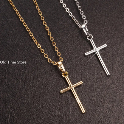 Gift Cross Necklace for Women - Gold Plated Cross Necklace Layered Small Side Necklace Women's Fashion Jewelry