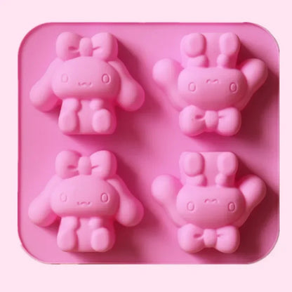 sanrio daily necessities ice cube molds, anime cartoon Kuromi Cinnamoroll My Melody character creative shape kitchen tool molds