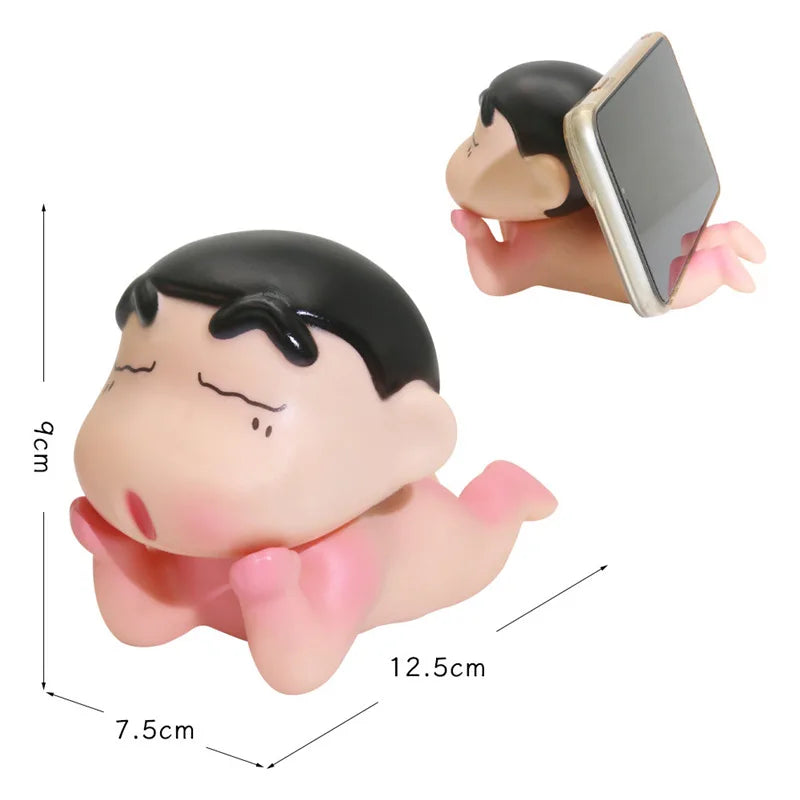 Take Bath Zaemon クレヨンしんちゃん おしり丸出し 目を開けて スマホスタンド デスクトップフィギュア オーナメント ギフト ドール 車用飾り