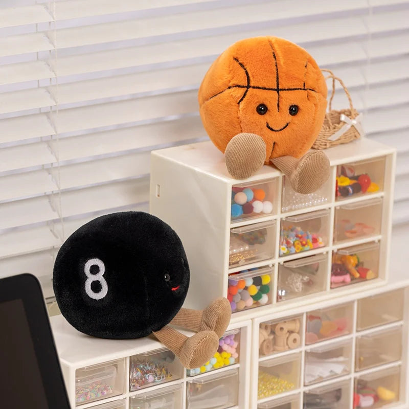 10cm かわいい バスケットボール サッカー テニス 野球 ビリヤード ぬいぐるみ ソフト ぬいぐるみ ボール 枕 プレイヤー お土産 誕生日プレゼント