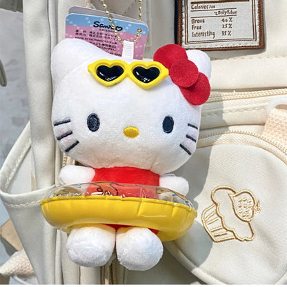 アニメ Sanrio カートゥーン キーチェーン ハローキティ ぬいぐるみ ペンダント キーリング チャーム バックパック 車用デコ バッグアクセサリー 女の子向けギフト おもちゃ