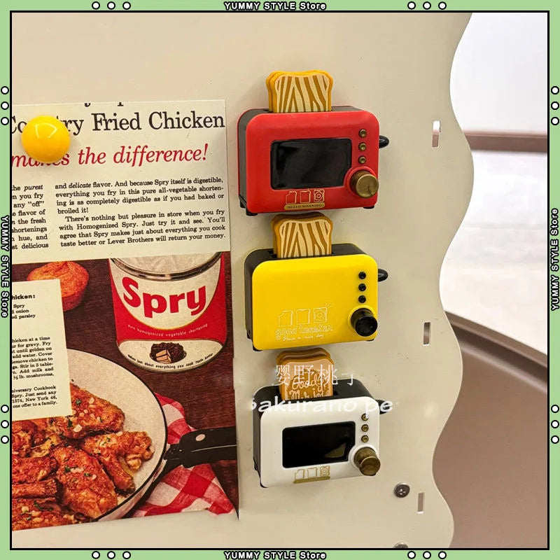 3d Fridge Magnets Magnetic Fridge Sticker Simulation Mini Appliances Model Refrigerator Sticker Ornaments Fridge Diy Decoration