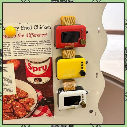 3d Fridge Magnets Magnetic Fridge Sticker Simulation Mini Appliances Model Refrigerator Sticker Ornaments Fridge Diy Decoration