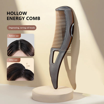 フケ除去頭皮用ヘアコーム、ヘアスタイリングコーム、セルフクリーニング式静電気防止マッサージブラシ、ヘアサロンスタイリングツール