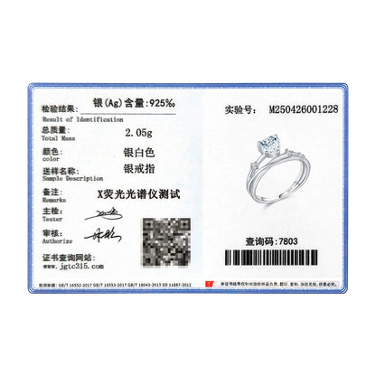 MODIAN 0.8CT D Color Heart Moissanite 925 Sterling Silver Line Multi-layer Rings For Women Romantic Wedding Fine Jewelry Gifts