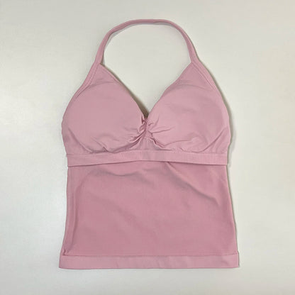 2pcs Gym Set Women Backless Tank Top and Scrunch Seamless Yoga Shorts Suits Fitness Yoga Set Activewear Workout Sets Sports Suit