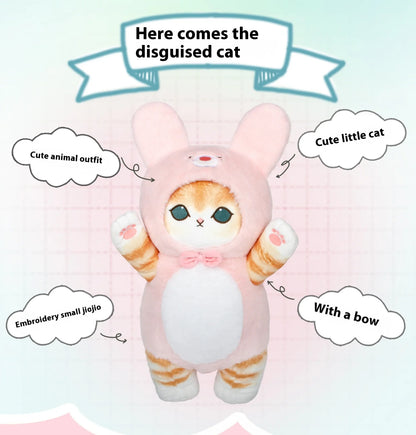 Genuine Mofusand Shark Cat Cute Panda Bunny Plush Toy Cartoon Pillow Hug Pillow Room Decoration Birthday Present Kawaii Gift