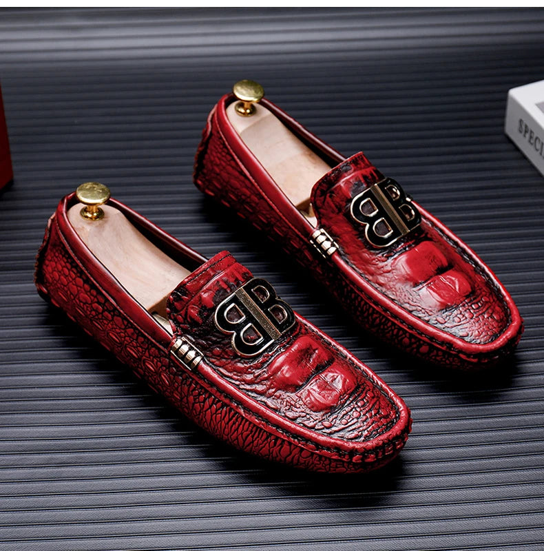 Loafers Men Men's Moccasins Slip-ons Casual Leather Luxury Shoes Designer Fashion Mocassin Homme Mocasines Hombre Autumn Loafer