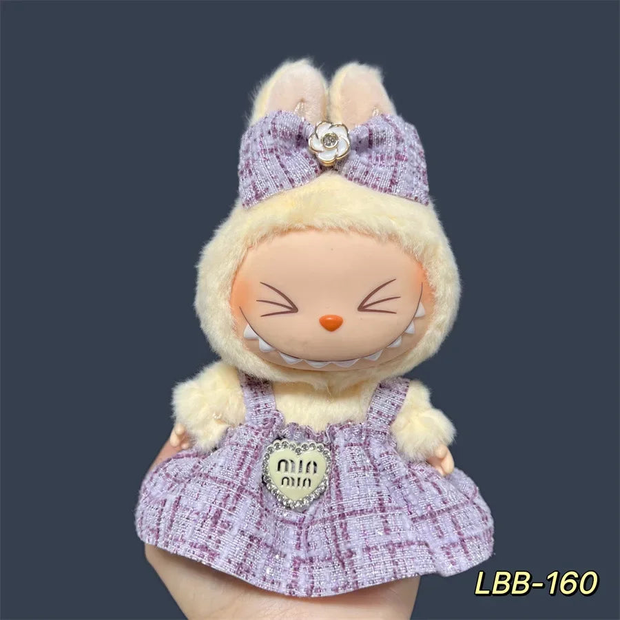17cm Labubu ぬいぐるみスカート - DIY服アクセサリーにぴったりのかわいいスカートセット ギフト 173個販売済み