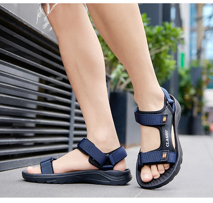Men Sandals Summer Leisure Beach Holiday Sandals Men Shoes 2023 New Outdoor Sneakers Male Retro Comfortable Casual Sandals Men