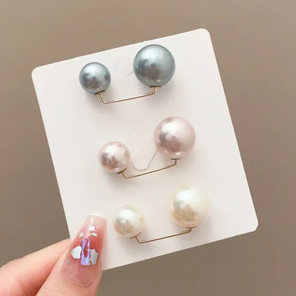 1/12Pcs Pearl Non-slip Safety Pins Dress Brooch Decoration Dress Waist Fastening Pins Collar Adjustment Scarf Buckle Jewelry