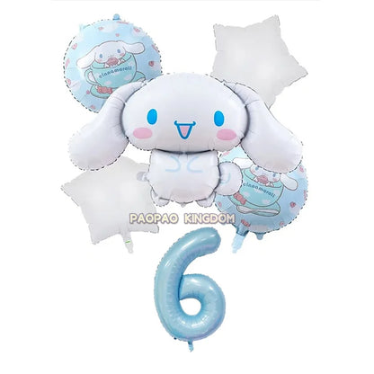 Cinnamoroll Kuromi My Melody Anime Kawaii Balloon Baby Shower Party Decoration Metallic Birthday Arrangement Helium Balloons