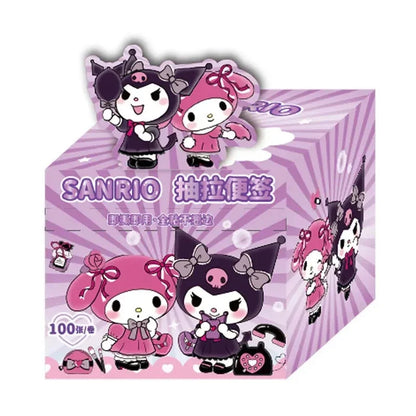 Kuromi Pull Tab Sticky Notes Cute Cartoon Memo Pads With Strong Adhesive Kawaii Stationery For Journal Planner School Supplies