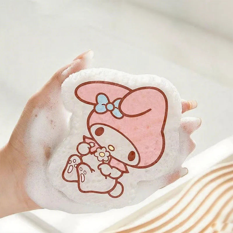 Sanrio Sponge Dishwashing Cleaning Japanese Cartoon Hello Kitty Dish and Chopstick Cleaning Sponge Blocks Kitchen Supplies