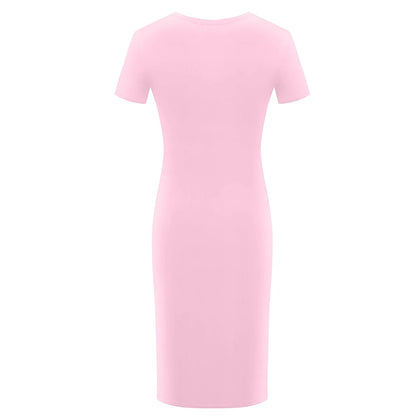 Summer Dress High Stretch Tank Robe Solid Short Sleeve Casual Slim Long Pencil Dress Women Sexy Maxi Dress Elegant Thin Vestido