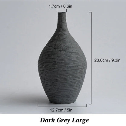 白い陶器の花瓶 家庭用装飾 北欧風 高級 細口 植木鉢 リビングルーム インテリア オフィス デスクトップ 装飾 ギフト