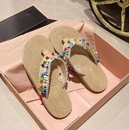 Woman Slippers Low Heel Shoes For Women On Beach Sandals Non Slip Slides Wholesale Bulk Sale Unique Comfortable And Elegan Price