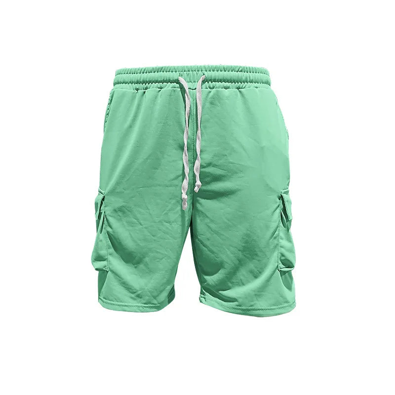 New men's casual sportswear set in 2025, including a stylish T-shirt and a pair of work-style shorts deportes entretenimiento