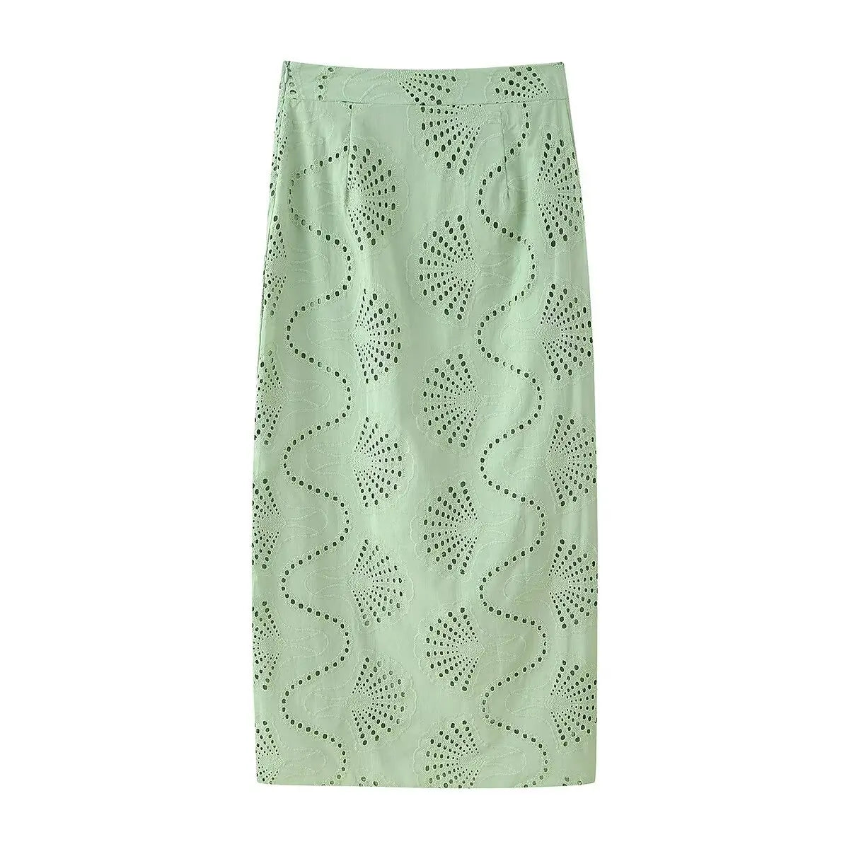 Elegant Chic Embroidery Skirt Set Women's Sleeveless Short Tops and Straight Long Skirt 2025 Summer High Street Slim Lady Set