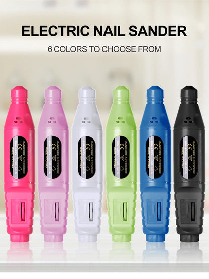 LINMANDA 6 in 1 電動ネイルドリルキット ネイルポリッシャー マニキュア ポータブルネイルファイル ネイルドリル機器 ペンツール マシン