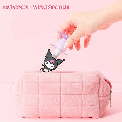 1PC 100ML Sanrio My Melody Kuromi Cute Cartoon Travel Sub-bottle Press Portable Spray Empty Bottle Cinnamoroll Lotion Bottle