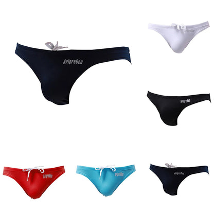 Bikini For Men Big Pouch soft Briefs Sexy Underwear Color Swim Trunks Hombre  Quick Dry Breathable Elastic Breathable Underpants