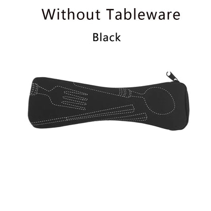 Portable Tableware Bag Cutlery Storage Bag Travel Packaging Storage Box Picnic Fork Spoon Knife Pouch Bag (Without Tableware)