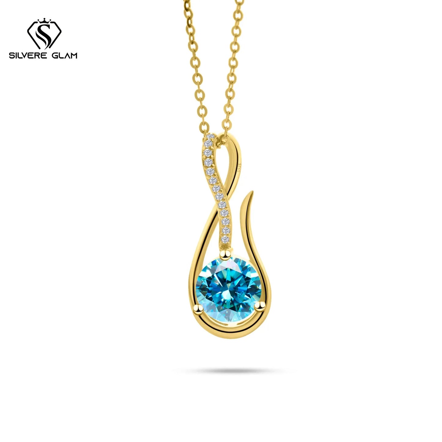925スターリングシルバーネックレス 2CT Dカラー モアサナイト 音楽シンボルネックレス レディース アニバーサリー ファインジュエリー ママネックレス