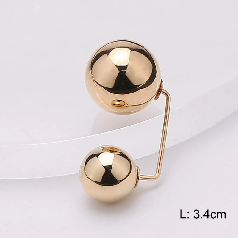 Lapel Pin Women Simulated-Pearl Pendant Pins Crystal Rhinestone Brooch For Woman Scarf Buckle Clips Hat Clothes Multipurpose Pin