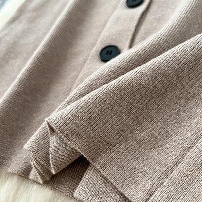 SINGREINY Autumn Knitted Warm Suits V Neck Buttons Vest+Full Sleeve Long Cardigans+Wide Legs Pants Women Solid Three Pieces Sets