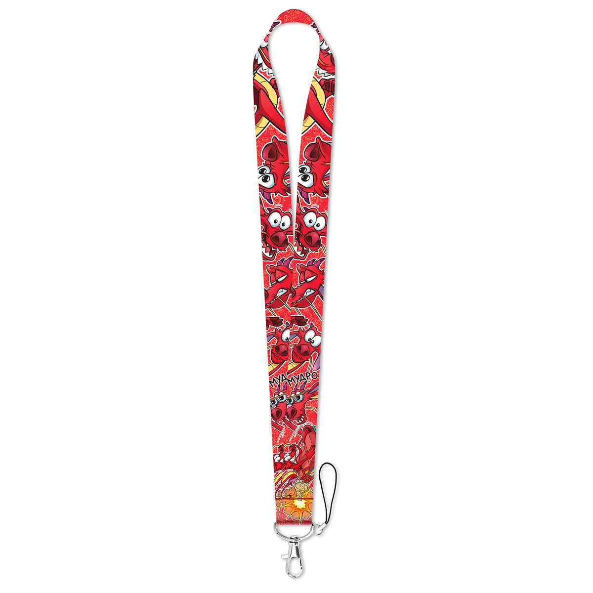 Mushu Lanyard Card Holder Neck Strap for key ID Card Cell Phone Straps Badge Holder DIY Hanging Rope Cosplay Accessories Dragon