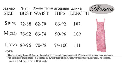 Hbenna Summer Dresses For Women Floral Print Sexy Y2K Ankle-Length Party Dresses Women Skinny Spaghetti Strap Long Dresses Pink