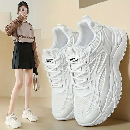 女性用スニーカーシューズ、スポーツシューズ、女性用ハイプラットフォームシューズ、アスレチックシューズ、2024年新着、毎日のルーティン、39の美的セール