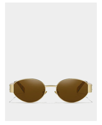 New Sunglasses For Women And Men UV400 Sun Glasses Alloy Oval Eyewear