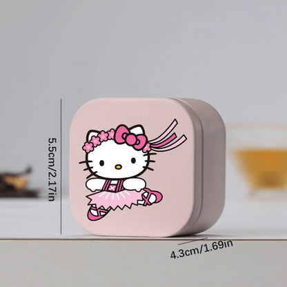 Anime Sanrio Hello Kitty Kuromi Square Metal Storage Box Cinnamoroll Storage Boxes for Organizing Birthday Christmas Gifts
