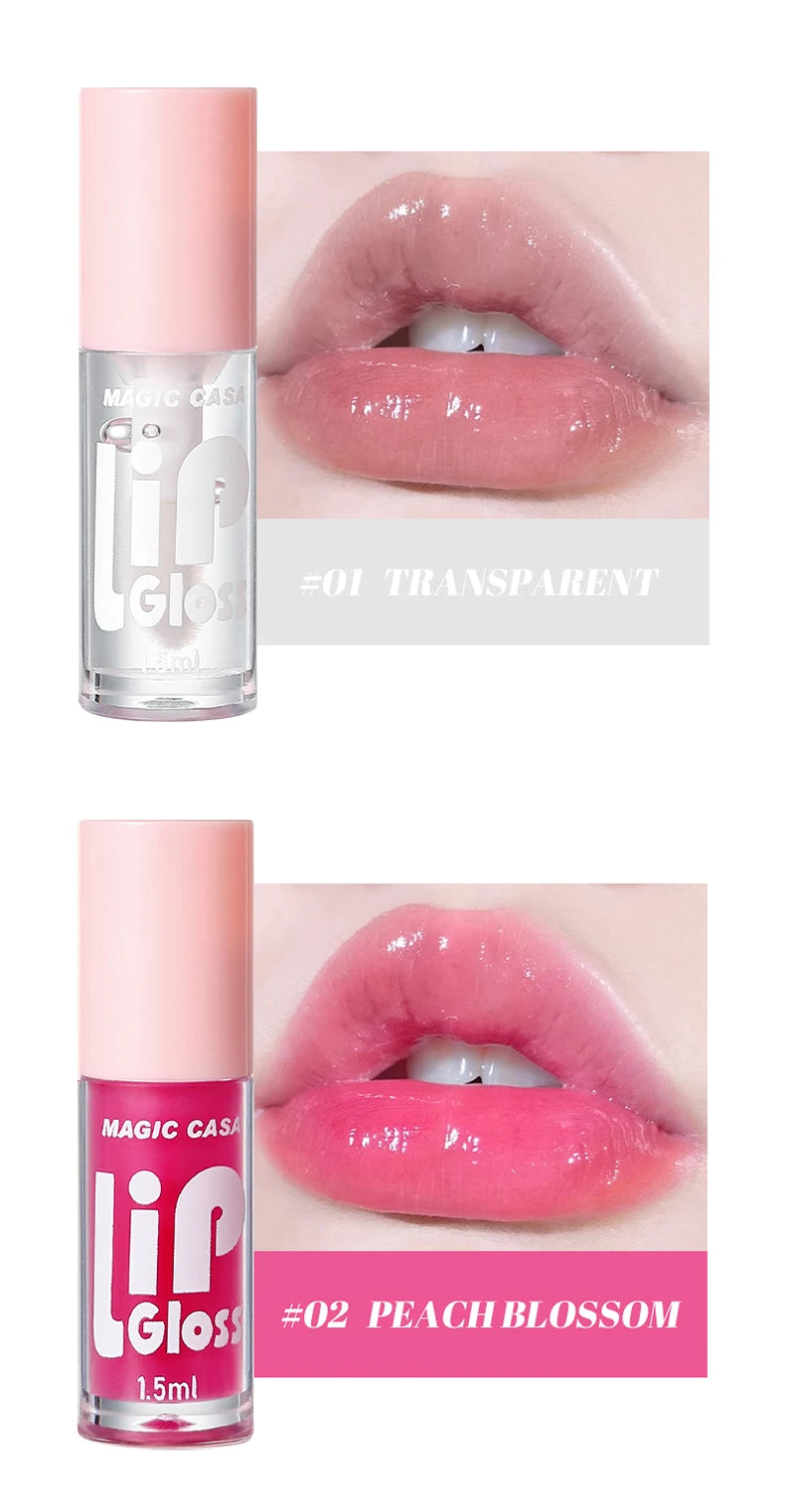 MAGIC CASA 6個/セット 小瓶 ハイドレーティング ジェリー リップオイル 長時間保湿 滑らかに輝くリップ ハイドレーティング リキッド