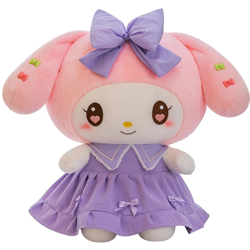 50/60/80cm Big Size Sanrio Kuromi My Melody Cartoon Anime Plush Stuffed Doll Cute Room Plushies Bolster Children's Holiday Gifts