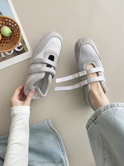 Flats Women's Sports Shoes Fashion Sneakers Casual Shallow Loafers Shoes 2025 Summer Walking Ballet Trend Zapatillas De Mujer