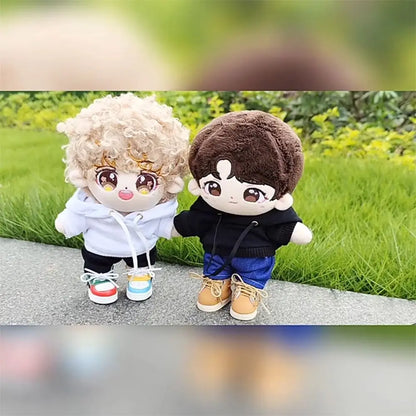 10/15cm/20cm コットンドール用ハンドメイドファッション服パーカー、1/12 BJDドール用スウェットシャツ衣装、1/11 1/12 OB11用トップス