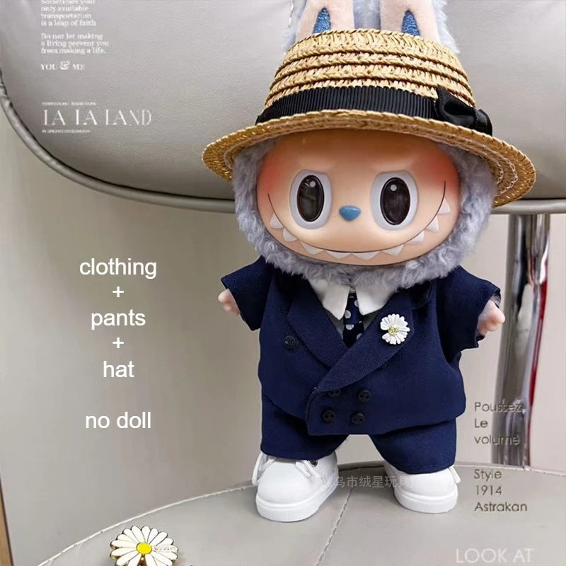 Labubuドール服 15-17cmドール用衣装セット GD同スタイル DIYアクセサリー 服 おもちゃ ギフト 女の子 キッズ 友達用 ロパ