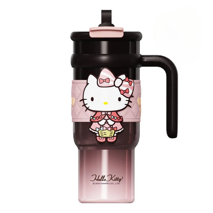 Sanrio Hello Kitty Thermos Bottle 316 Stainless Steel Thermos Double Layer Insulation for Cold & Hot Drinks Portable Travel Mug