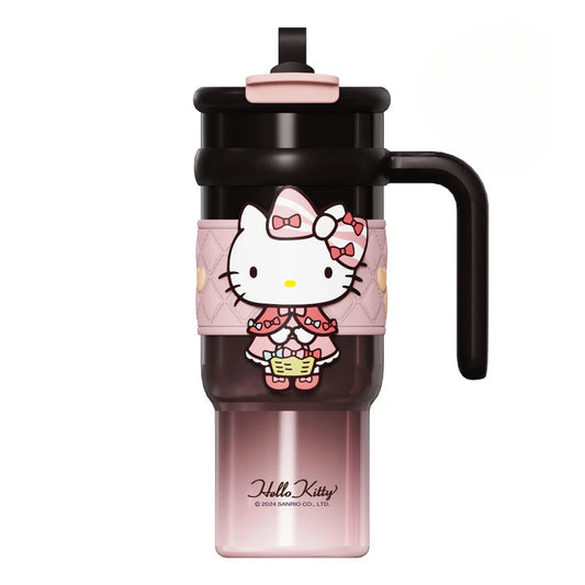 Sanrio Hello Kitty Thermos Bottle 316 Stainless Steel Thermos Double Layer Insulation for Cold & Hot Drinks Portable Travel Mug