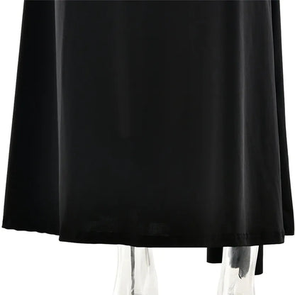 Sibybo Oblique Shoulder Sleeveless Ruched Maxi Dress For Women Gown Elegant Metal Rings Backless Bodycon Long Dresses Vestidos