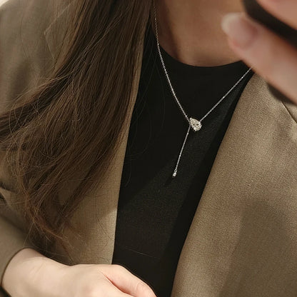 1.5/3Carat Waterdrop Moissanite Pendant Necklace For Woman Gra Certified Pear Cut Solitaire Diamond Drop Neckchain S925 Silver