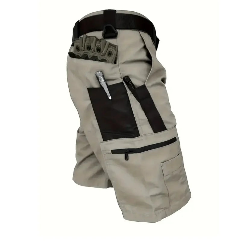 Men's Outdoor Hiking Workwear Shorts Tactical Shorts Multifunctional Pockets Suitable for Hiking Mountaineering Fishing Cycling