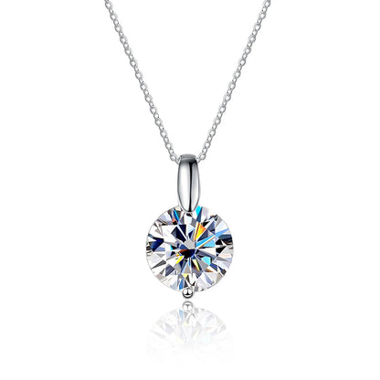 KNOBSPIN D VVS1 モアサナイト ネックレス ダイヤモンド ペンダント 1-3ct GRA認定 s925 スターリングシルバー 18k ネックレス レディース かわいいギフト
