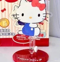 Hello Kitty Multi Angle Adjustable Phone Stand Foldable Desktop Holder Compatible Smartphone Tablet Ipad for Bed Sofa Watching